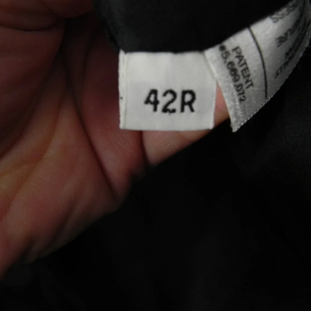 Austin Reed Blazer Mens 42R Regular 3 Button Suit Jacket Coat Black Purple Check